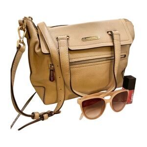 NWOT MICHAEL Michael Kors Mackenzie Leather Satchel Tote Medium Bag 38T7XMZS